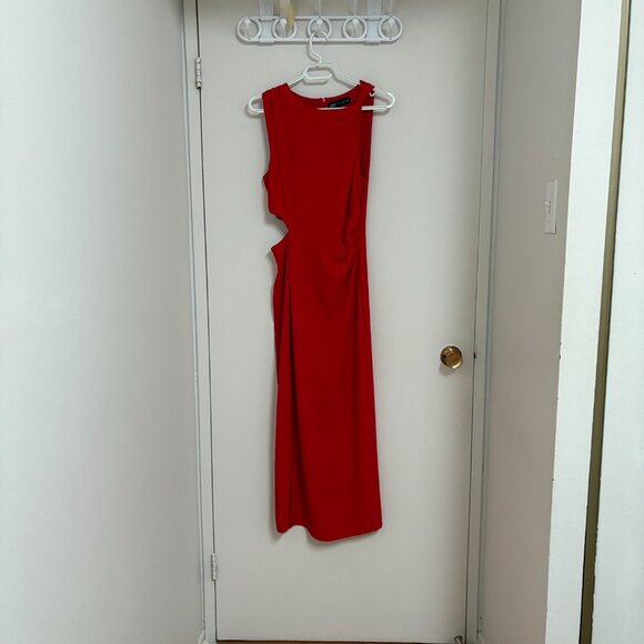 Zara small red midi dress NWOT - Picture 3 of 12